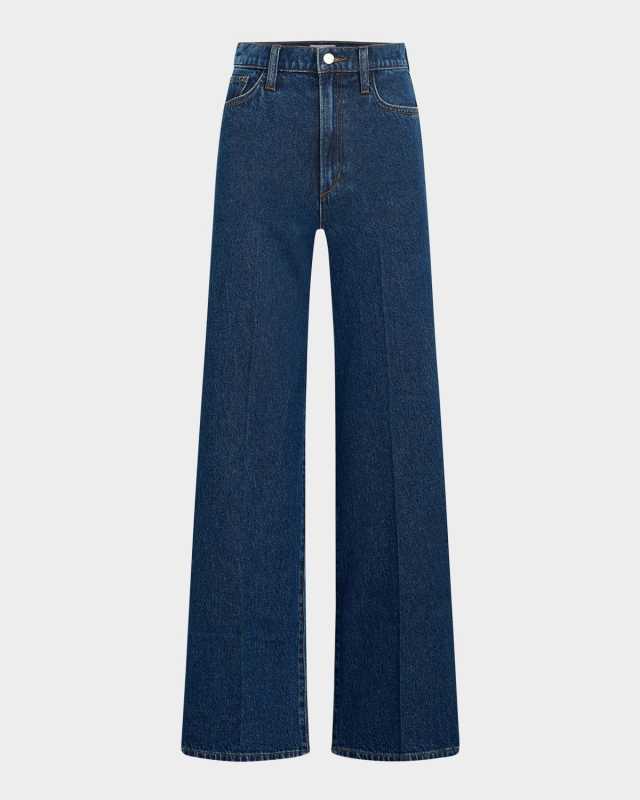 The Mia High-Rise Wide-Leg Ankle Jeans